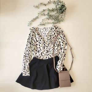 ZARA animal print top XS